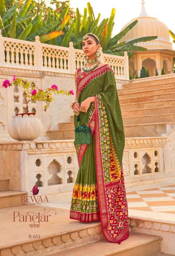 Rewaa Panetar R 646 Indian Traditional Wear Silk Saree Collection